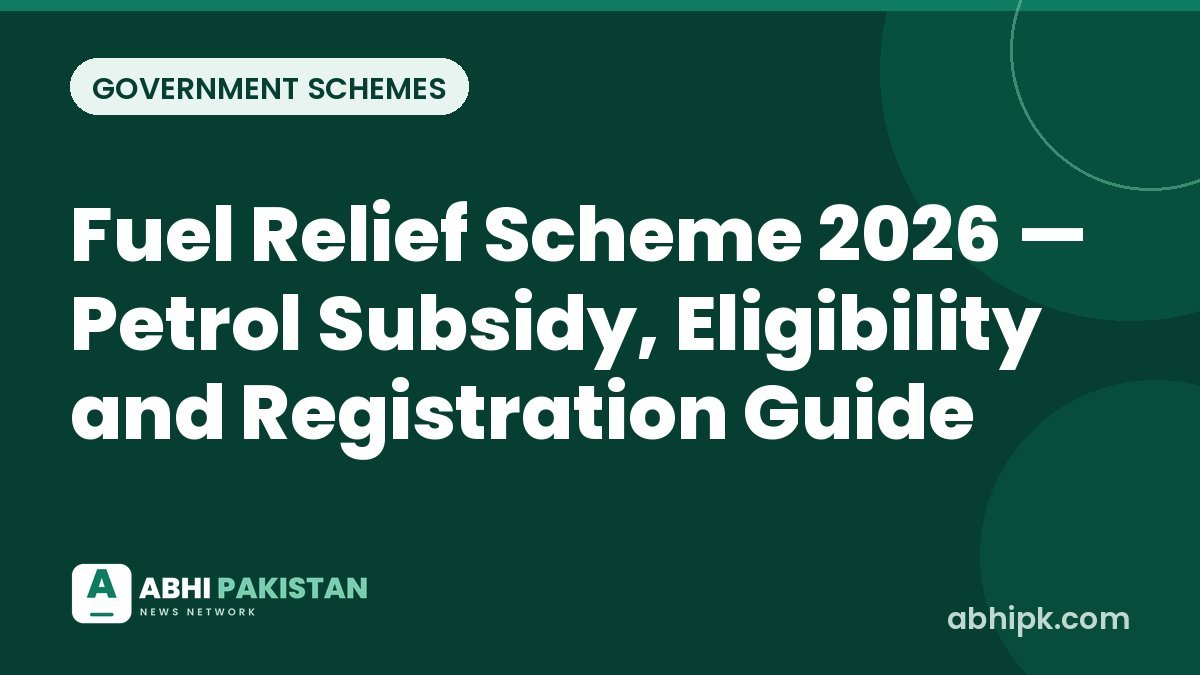 Fuel Relief Scheme 2026 — Petrol Subsidy, Eligibility and Registration Guide